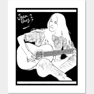 Joan baez // White //80s Posters and Art